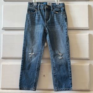 Dark Wash Straight Leg Jeans (Adjustable)